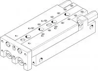 197914 Мини-суппорт SLT-25-100-A-CC-B FESTO