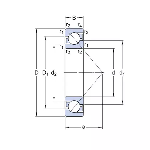 Подшипник 7206 BE-2RZP SKF