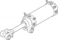 565810 Цилиндр на шарнирах DW-80- -Y-AB-G FESTO
