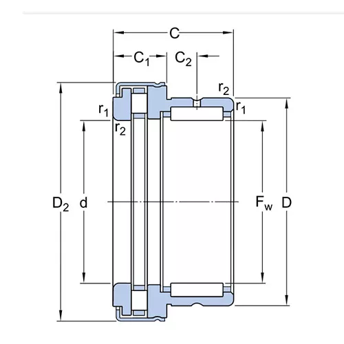 Подшипник NKXR 45 Z SKF Подшипник NKXR 45 Z SKF