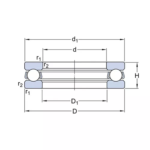 Подшипник 51206 SKF Подшипник 51206 SKF