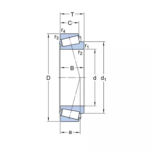 Подшипник LM 29710/QCL7CVA604 SKF Подшипник LM 29710/QCL7CVA604 SKF