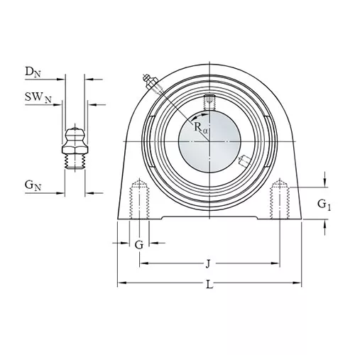 Подшипниковый узел SYF 25 FM/W64 SKF Подшипниковый узел SYF 25 FM/W64 SKF