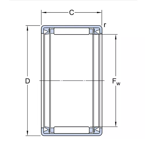 Подшипник HK 2820.2RS SKF Подшипник HK 2820.2RS SKF