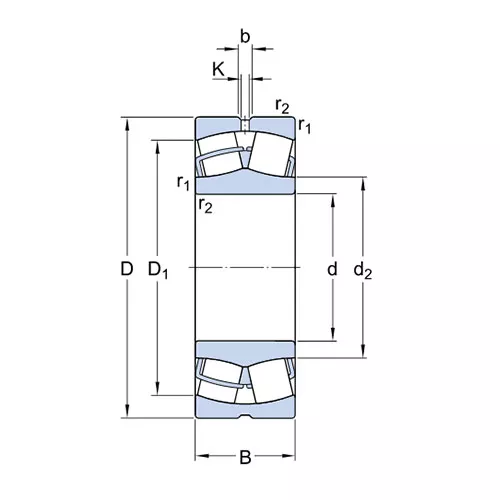 Подшипник 22320 EK/C4 SKF Подшипник 22320 EK/C4 SKF
