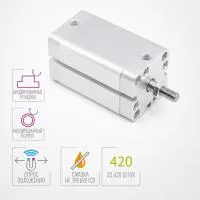 Пневмоцилиндр PK-040-SA-0025-K1-T1 Pemaks