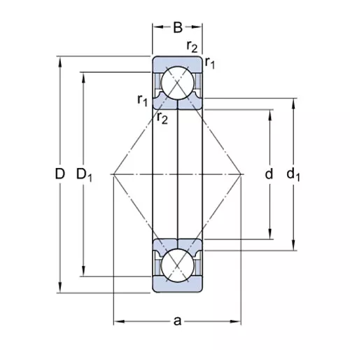 Подшипник QJ 316 N2MA SKF Подшипник QJ 316 N2MA SKF