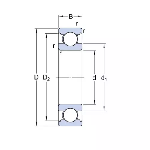 Подшипник E2.626-2RSH/C3 SKF
