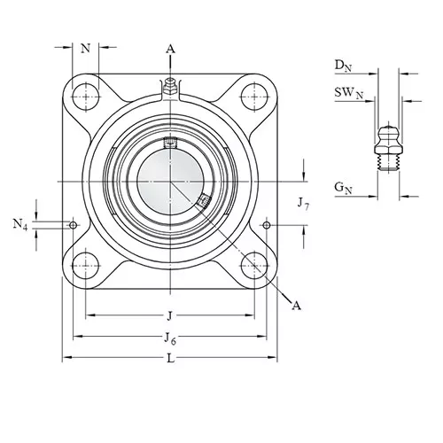 Подшипниковый узел FY 7/8 TF SKF Подшипниковый узел FY 7/8 TF SKF