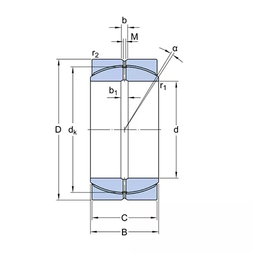 Сферический подшипник скольжения GX 70 F, SKF Сферический подшипник скольжения GX 70 F, SKF