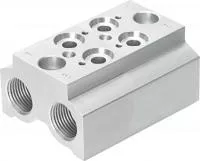 550610 Плита для блочного монтажа CPE14-3/2-PRS-3/8-2-NPT FESTO
