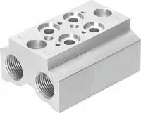 550610 Плита для блочного монтажа CPE14-3/2-PRS-3/8-2-NPT FESTO