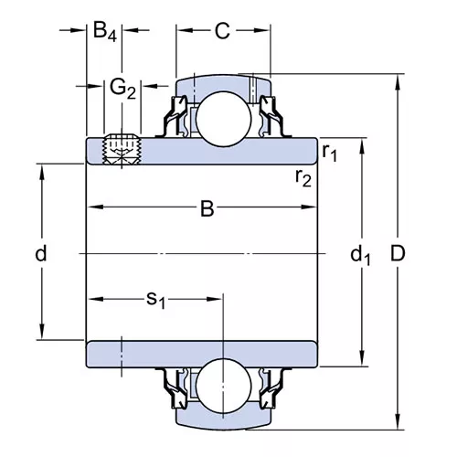Подшипник YAR 206-2RF/VE495 SKF Подшипник YAR 206-2RF/VE495 SKF