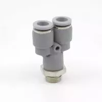 Тройник цанговый Y-образный с резьбой PRYO-1/8-8 Pemaks