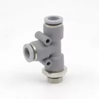 Тройник пластиковый цанговый T-образный с резьбой PRTY-1/2-8 Pemaks