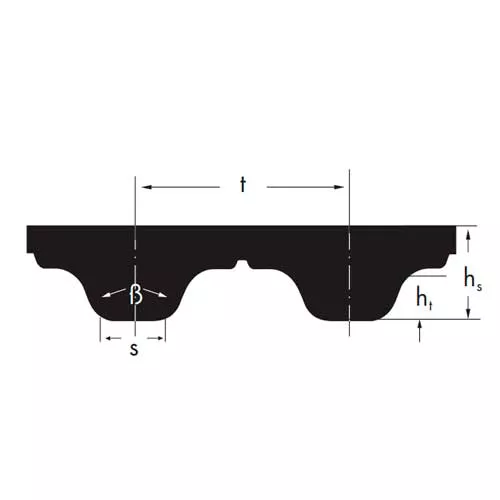 Ремень T5 8200 100 Optibelt (Alpha Flex) Ремень T5 8200 100 Optibelt (Alpha Flex)