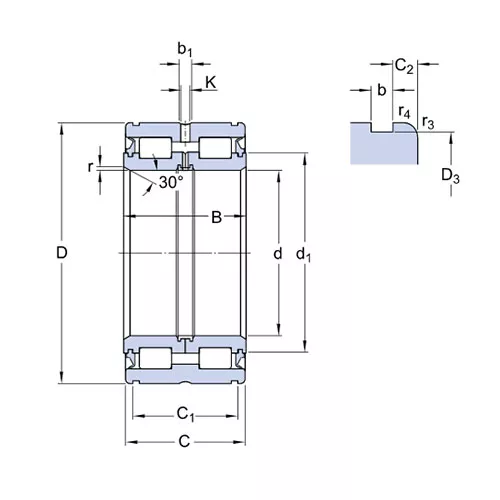 Подшипник NNF 5004 ADB-2LSV SKF Подшипник NNF 5004 ADB-2LSV SKF