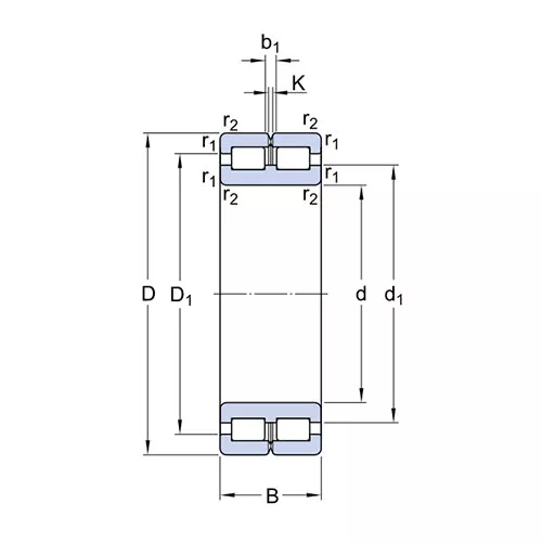 Подшипник NNCL 4940 CV SKF Подшипник NNCL 4940 CV SKF