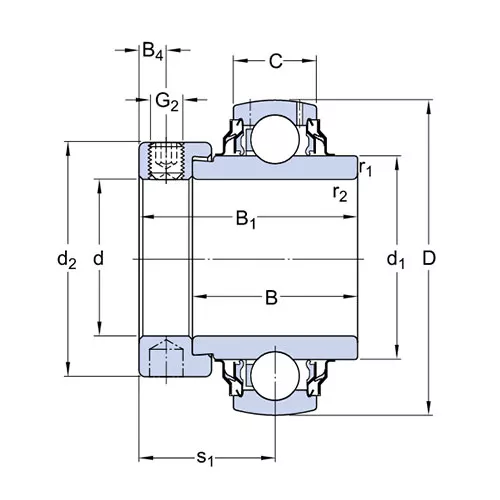 Подшипник YEL 206-2RF/VL065 SKF Подшипник YEL 206-2RF/VL065 SKF