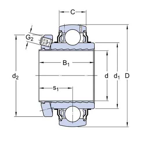 Подшипник YSP 206 SB-2F SKF Подшипник YSP 206 SB-2F SKF