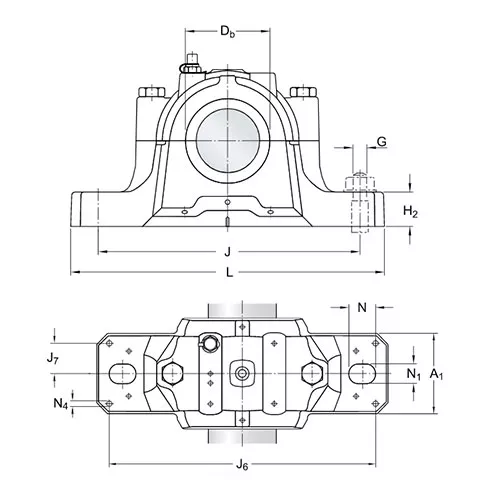Корпус подшипника SNL 518-615 V SKF (цилиндрическая посадка d = 90 мм) Корпус подшипника SNL 518-615 V SKF (цилиндрическая посадка d = 90 мм)