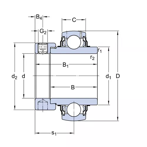 Подшипник YEL 207-107-2F SKF Подшипник YEL 207-107-2F SKF