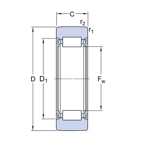 Подшипник RNA 4908.2RS SKF Подшипник RNA 4908.2RS SKF