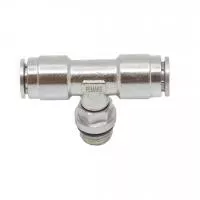 Тройник цанговый T-образный с резьбой PRBTO-1/4-4 Pemaks