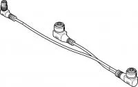 2384165 Соединительный кабель NEDV-L2R1-V7-M12W3-K-0.1L1-N-M8W4-0.2R1 FESTO