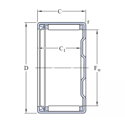 Подшипник BK 2018 RS SKF Подшипник BK 2018 RS SKF
