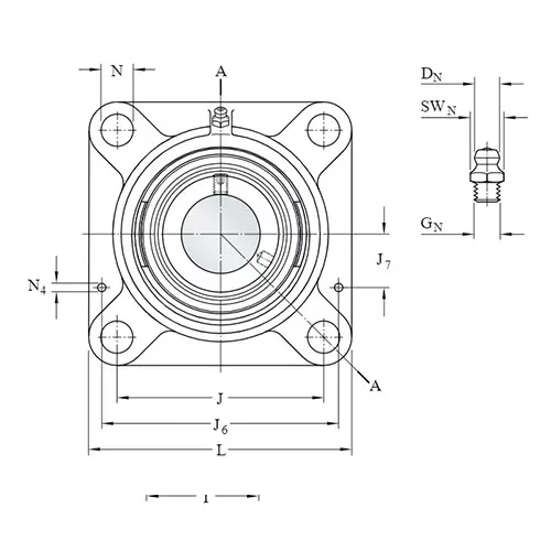 Подшипниковый узел FY 1. FM SKF Подшипниковый узел FY 1. FM SKF