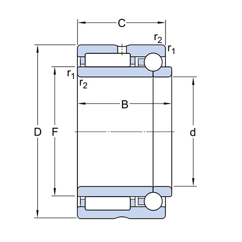 Подшипник NKIB 5908 SKF Подшипник NKIB 5908 SKF