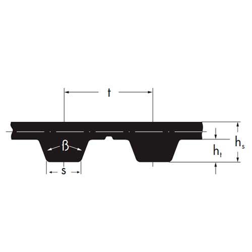 Ремень H 1050 65 Optibelt (Alpha Flex) Ремень H 1050 65 Optibelt (Alpha Flex)