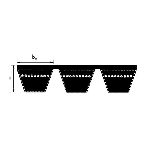 Ремень D300/3 32x7620 Optibelt Ремень D300/3 32x7620 Optibelt