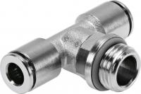 578400 Тройник с цанговым зажимом и резьбой NPQH-T-G38-Q10-P10 FESTO 578400 Тройник с цанговым зажимом и резьбой NPQH-T-G38-Q10-P10 FESTO