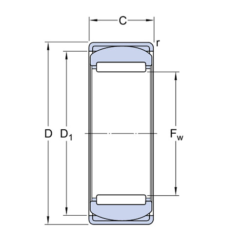 Подшипник RPNA 40/55 SKF Подшипник RPNA 40/55 SKF