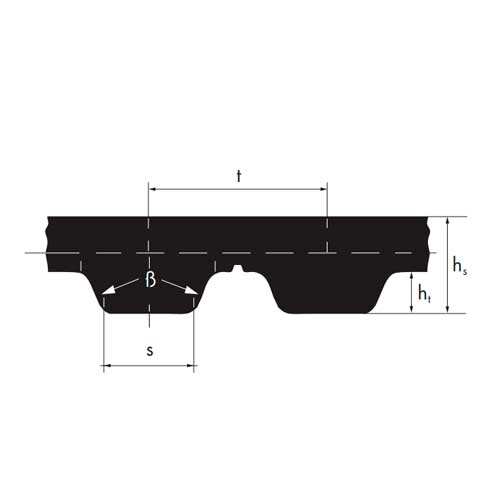 Ремень AT20 8800 16 Optibelt (Alpha Flex) Ремень AT20 8800 16 Optibelt (Alpha Flex)