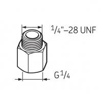 Переходник G1/4 – 1/4 UNF LAPN 1/4UNF SKF