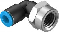 153278 Угловой штуцер с цанговым зажимом и резьбой QSLF-3/8-8-B FESTO