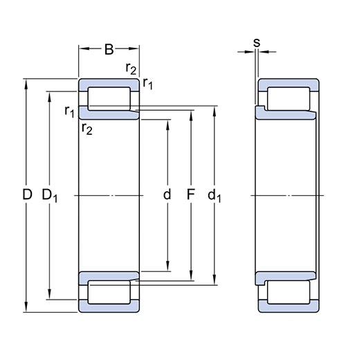 Подшипник NJG 2317 VH/C3 SKF Подшипник NJG 2317 VH/C3 SKF
