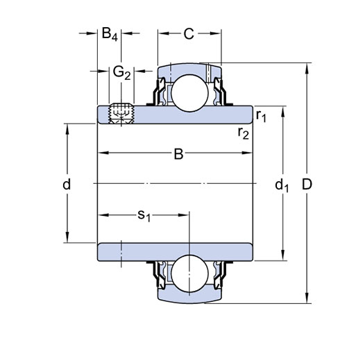 Подшипник YAR 204-012-2F SKF Подшипник YAR 204-012-2F SKF