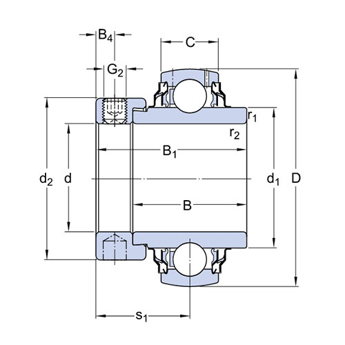 Подшипник YEL 206-2RF/VL065W64 SKF Подшипник YEL 206-2RF/VL065W64 SKF