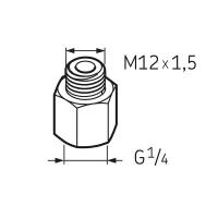 Переходник G1/4 – M12x1.5 LAPN 12X1.5 SKF Переходник G1/4 – M12x1.5 LAPN 12X1.5 SKF