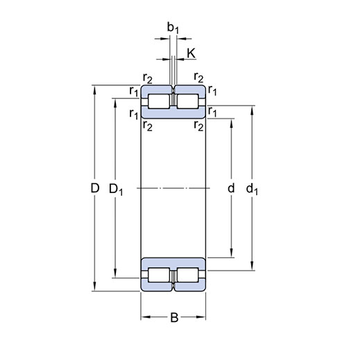 Подшипник NNCL 4936 CV/C3 SKF Подшипник NNCL 4936 CV/C3 SKF