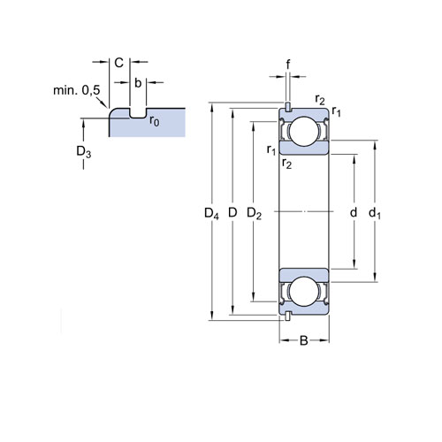 Подшипник 6207-2ZNR SKF Подшипник 6207-2ZNR SKF