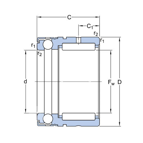Подшипник NX 12 SKF Подшипник NX 12 SKF