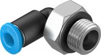 132897 Угловой штуцер с цанговым зажимом и резьбой QSML-G1/8-4-100 FESTO 132897 Угловой штуцер с цанговым зажимом и резьбой QSML-G1/8-4-100 FESTO