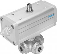 1915078 Шаровой кран с приводом VZBA-11/2"-GGG-63-32T-F0405-V4V4T-PP60-R-90-C FESTO