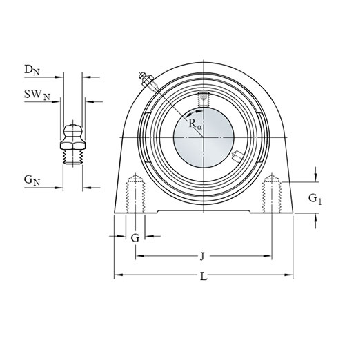 Подшипниковый узел SYF 20 TF SKF Подшипниковый узел SYF 20 TF SKF