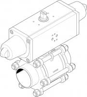 1774113 Шаровой кран с приводом VZBA-4"-WW-63-T-22-F10-V4V4T-PS240-R-90-4-C FESTO